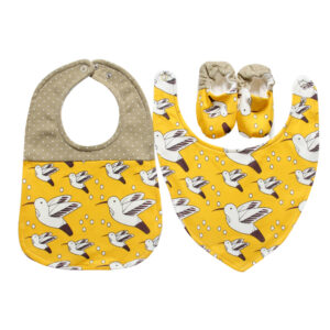 Set yếm và bao chân Mom's care vàng 1415-02