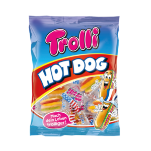 Kẹo dẻo Trolli Hot Dog 150g cho bé 2Y+