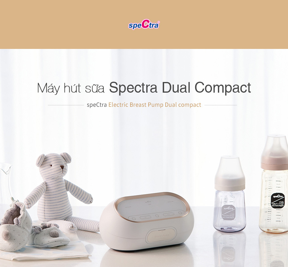 Máy hút sữa điện đôi kép Spectra Dual Compact 1 may hut sua dien doi kep spectra dual compact 1
