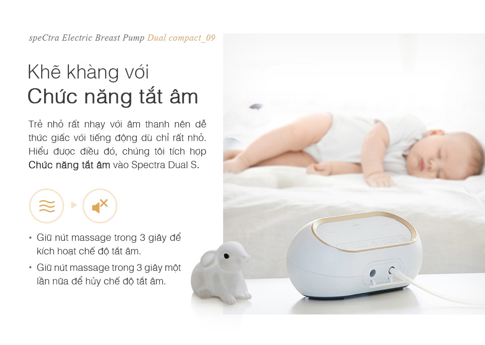 Máy hút sữa điện đôi kép Spectra Dual Compact 17 may hut sua dien doi kep spectra dual compact 23