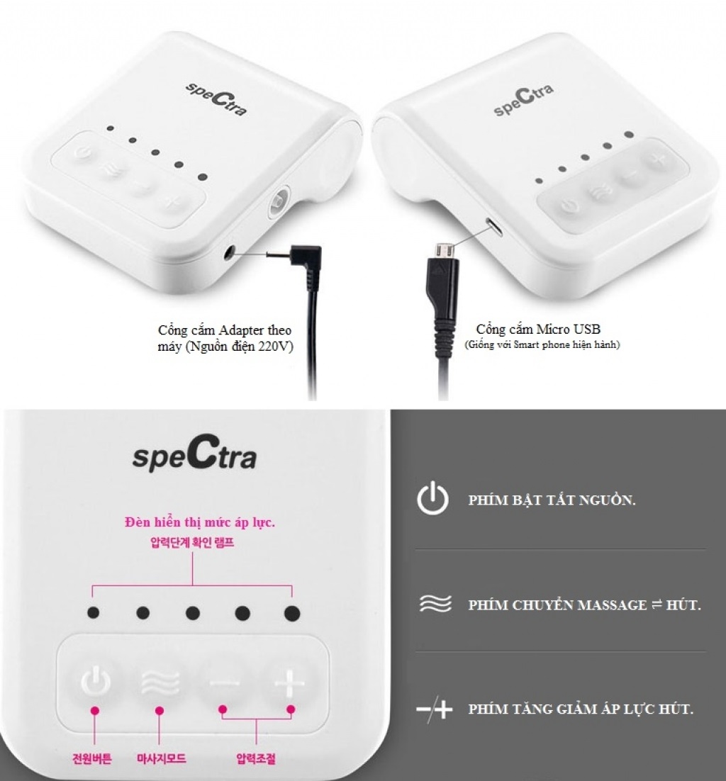 Máy hút sữa điện đơn Spectra Q 6 may hut sua dien don spectra q 6