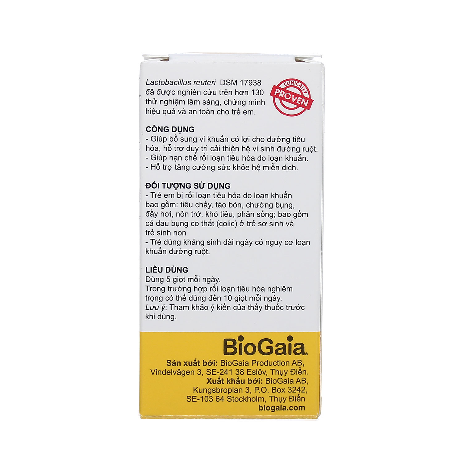 Men vi sinh BioGaia Protectis 0+ (5ml) 3 Men vi sinh BioGaia Protectis 0+ (5ml)