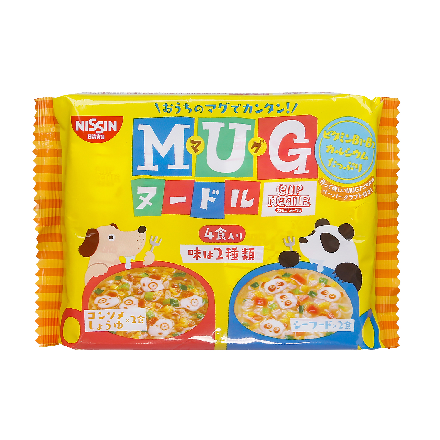 Mì Mug Nissin‎ Nhật Bản ăn dặm cho bé (Trắng) cho bé trên 1 tuổi