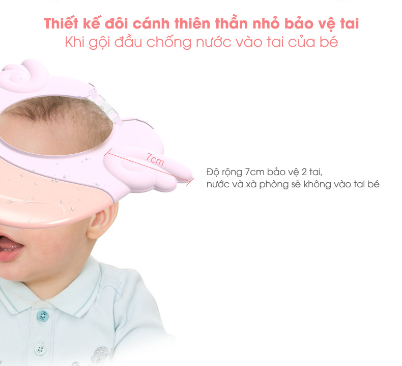 Mũ gội đầu cho bé thiên thần nhỏ DDL 701 2 mu-goi-dau-thien-than