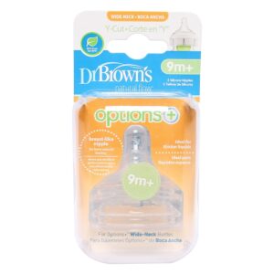 Hộp 2 n&uacute;m ty DrBrown's Options Plus cổ rộng Y cut (Tr&ecirc;n 9 th&aacute;ng)