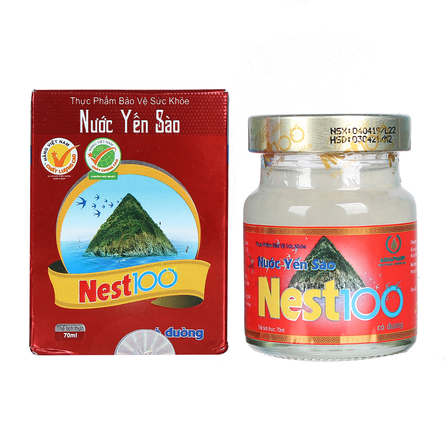 Nước yến sào Nest 100 có đường dạng lọ thành phần an toàn Nước yến sào Nest 100 có đường dạng lọ thành phần an toàn