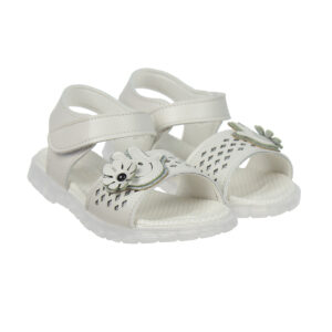 Sandal bé gái đính hoa AC20 (Trắng) Size 24