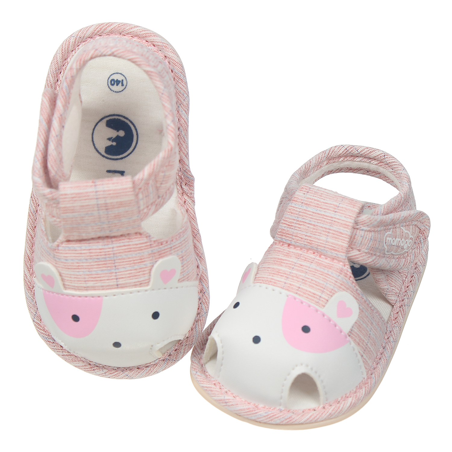 Sandal tập đi bé gái Mamago hình cún K08 Hồng S13 2 sandal tap di be gai mamago hinh cun k08 hong s13 2