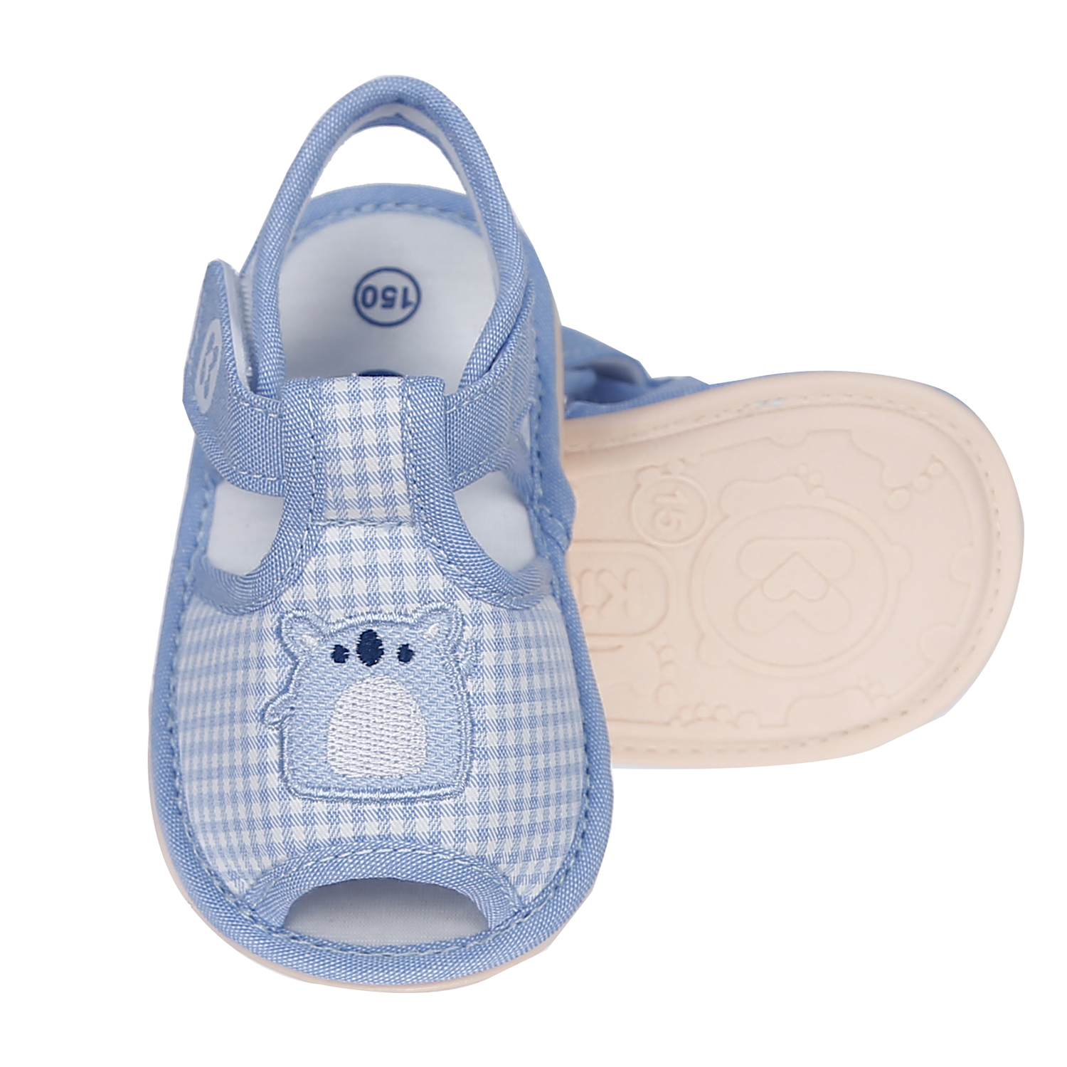 Sandal tập đi KidsMBVT K20 Thêu hình Koala (Xanh) 2 sandal tap di kidsplaza k20 theu hinh koala xanh 2
