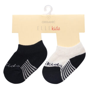 Set 2 đôi tất kẻ EK303 (0 - 6 tháng)