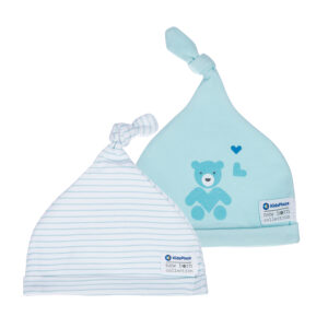 Set 2 mũ chóp sơ sinh cotton MBVT''S BA21 (Xanh ngọc)