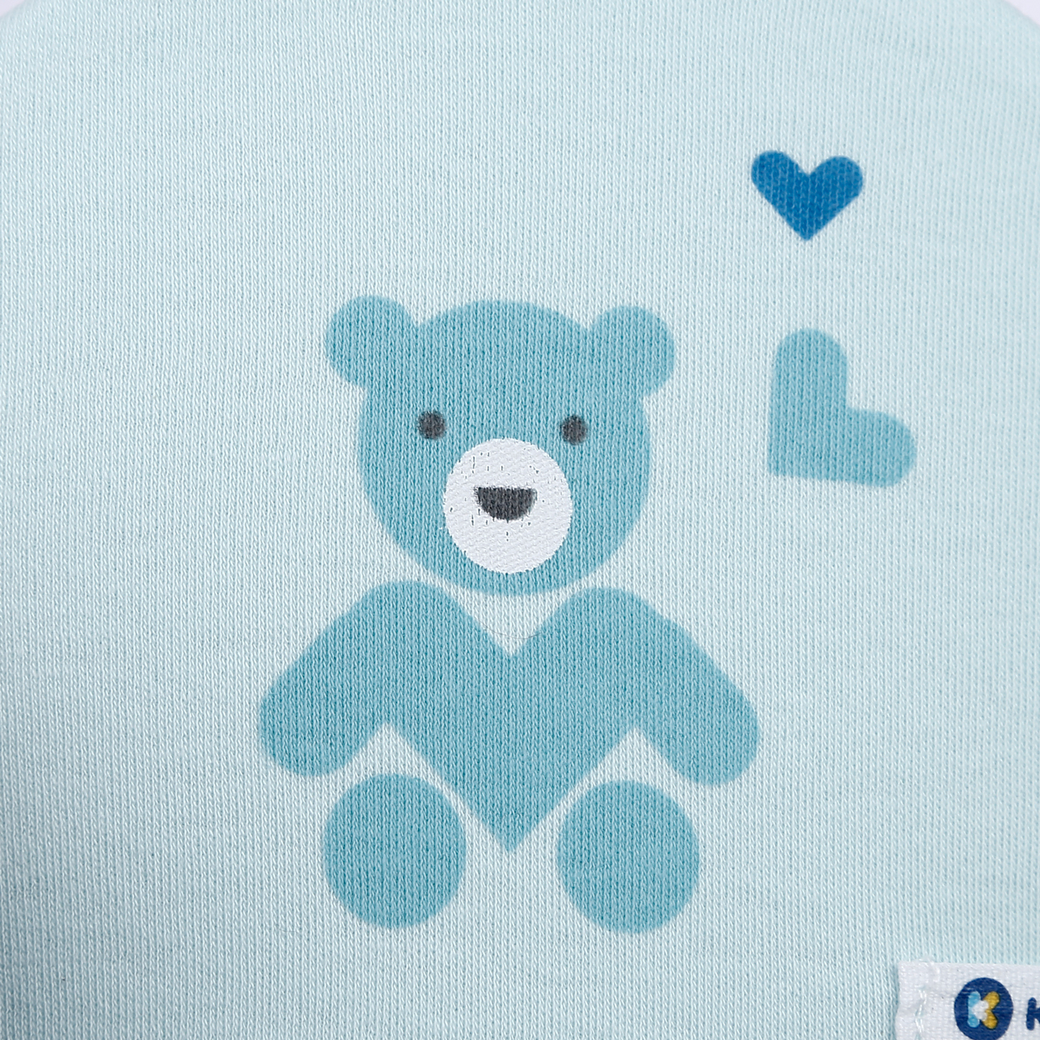 Set 2 mũ sơ sinh cotton MBVT''S BA21 (Xanh ngọc) 2 set 2 mu so sinh cotton kidsplaza ba21 0 3m xanh ngoc 4