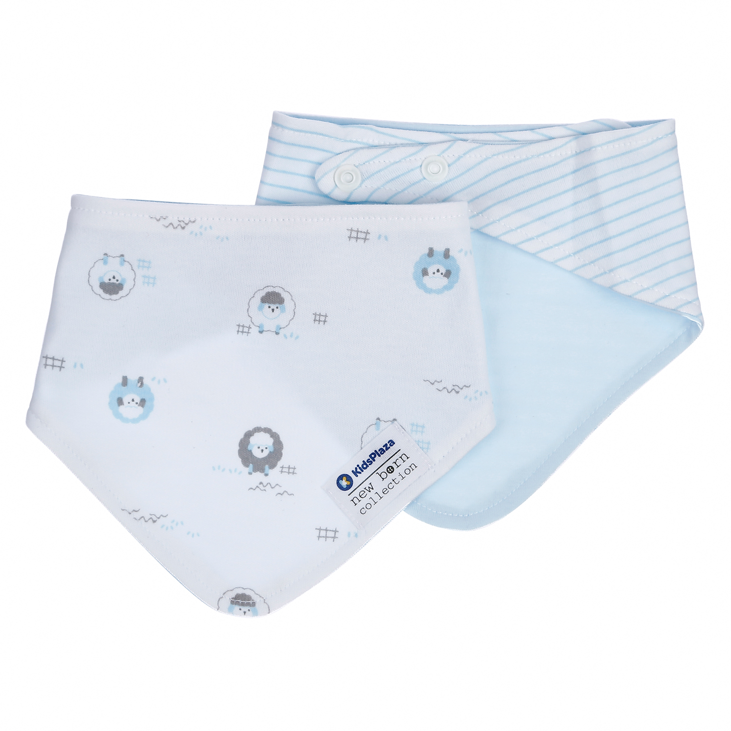 Set 2 yếm tam giác MBVT''S BA21 (Xanh Dương) 2 set 2 yem tam giac kidsplaza ba21 xanh duong 2