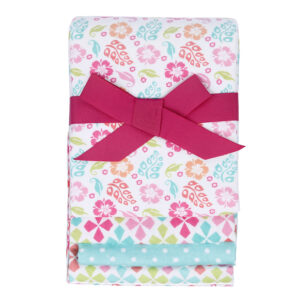 Set 4 chăn cho bé yêu flannel cotton MC- Hồng