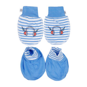 Set bao chân bao tay Otis bé trai kẻ in hình Tai Nghe MBVT''S ND21H (Xanh Dương)