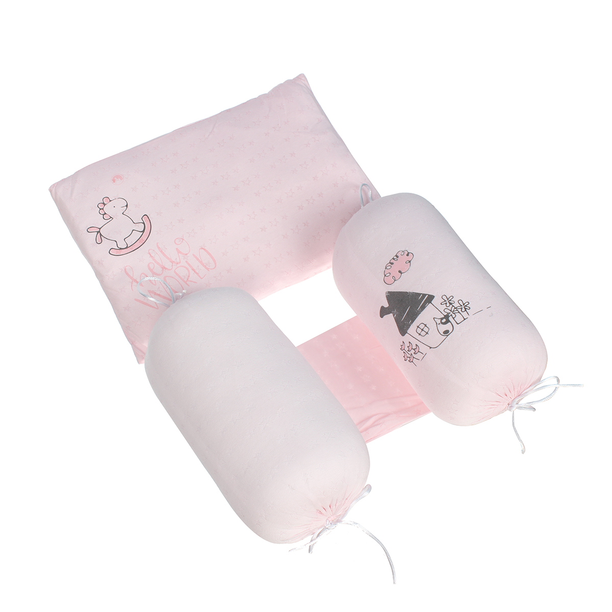 Set gối chặn Mamago twikle star ND20H (Hồng) 2 set goi chan mamago twikle star nd20h hong 3