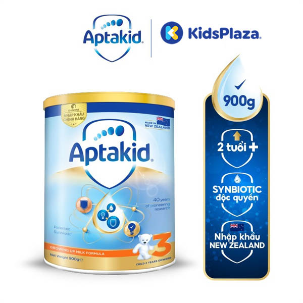 Sữa Aptakid New Zealand số 3 900g cho bé 2Y+ 1 sữa aptamid New Zealand số 3 900g