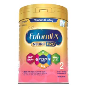 Sữa bột Enfamil A+ NeuroPro Số 2 (830G) cho bé từ 6-12 tháng tuổi - Vị nhạt dễ uống