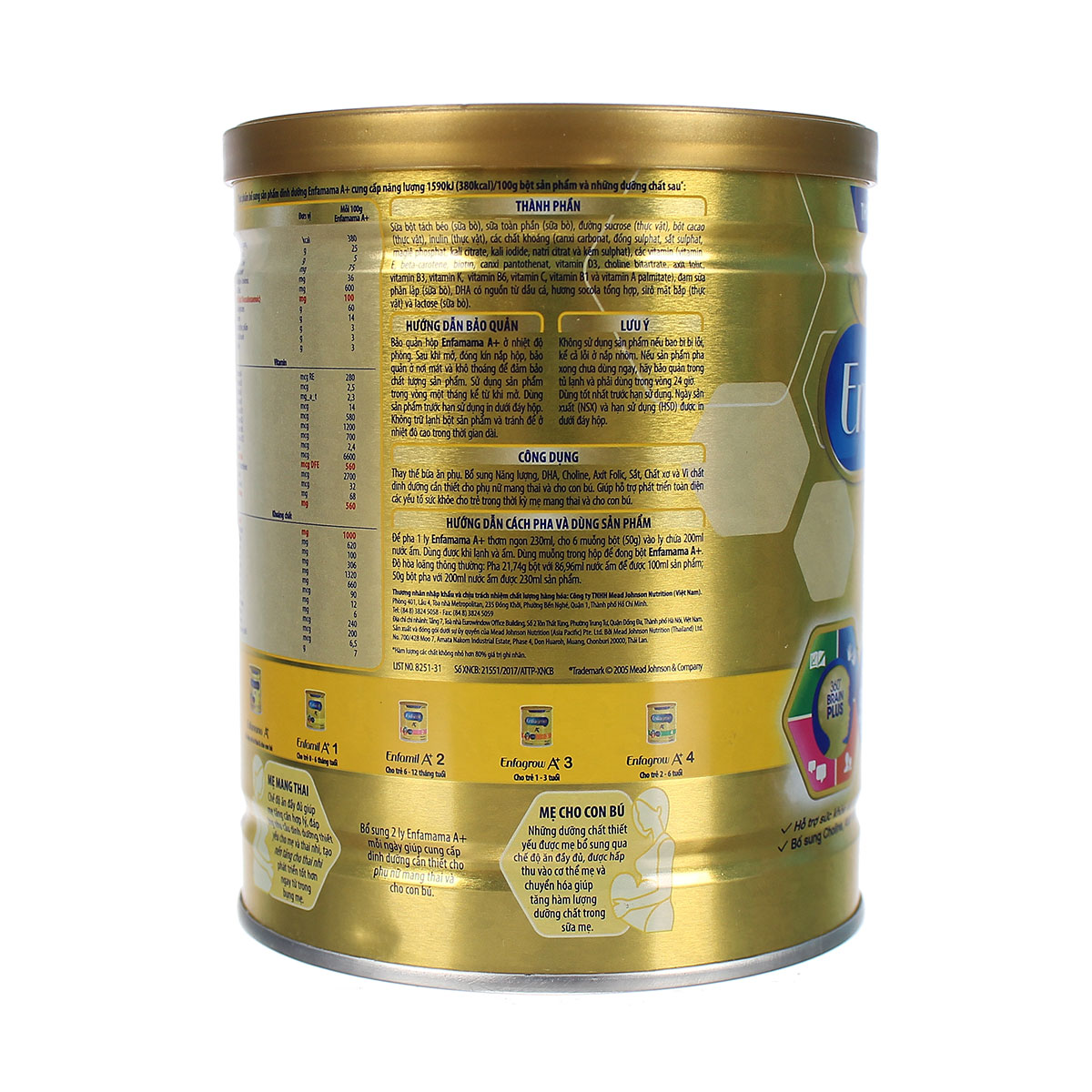 Sữa bầu Enfamama A+ vị Chocolate hộp 400g 3 sữa bầu Enfamama A+ Chocolate 400g