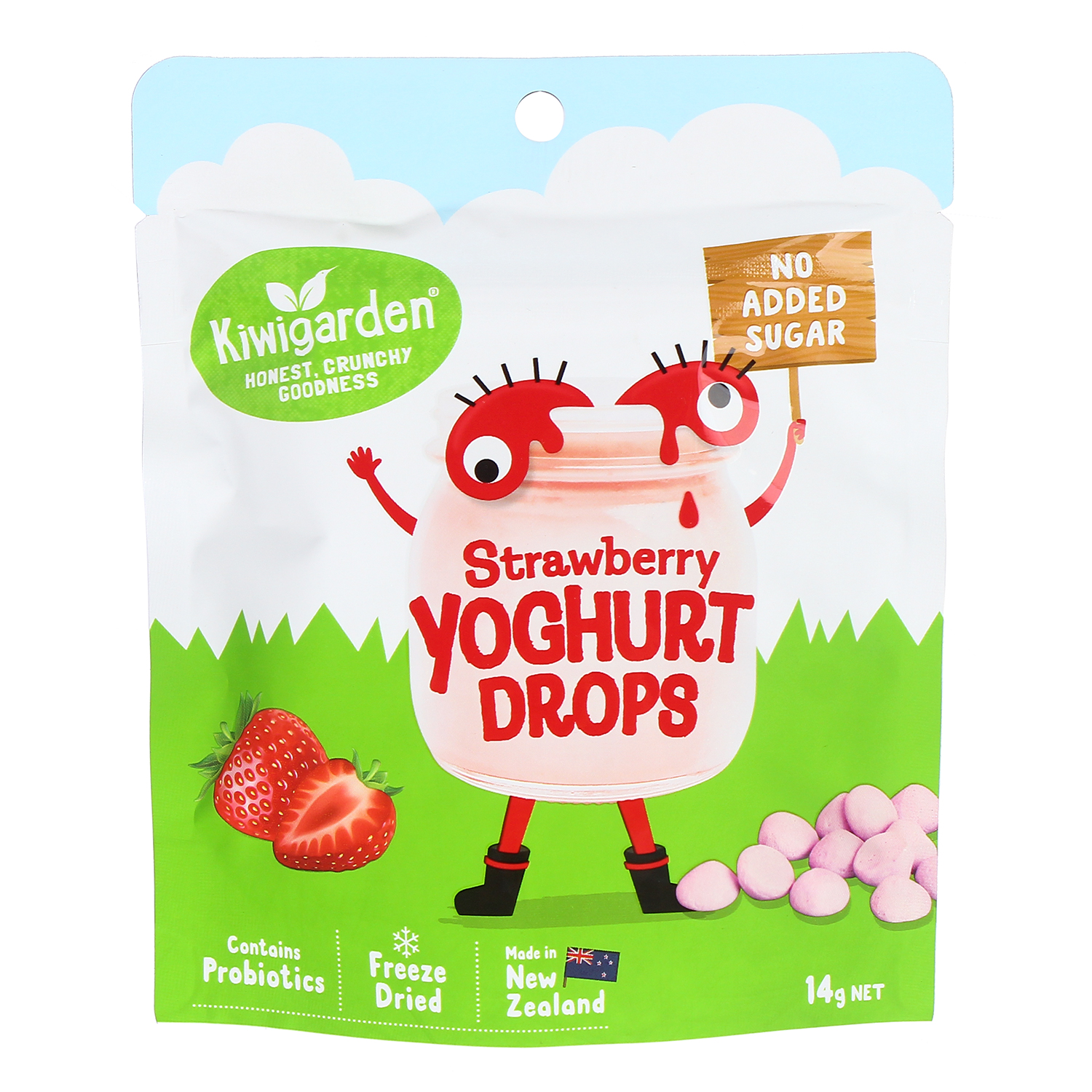 Sữa chua khô Kiwigarden vị Dâu Tây 14g 1 sua chua kho kiwigarden vi dau tay 14g 1