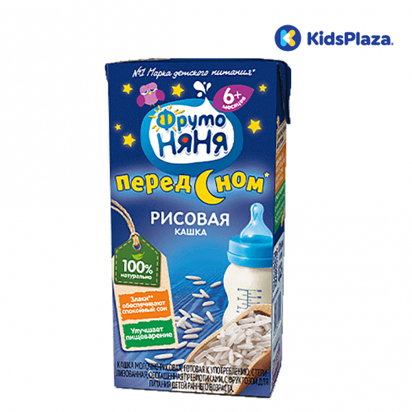Sữa đêm gạo sữa Fruto Nyanya (200ml) 6M+ 1 Sữa đêm gạo sữa Fruto Nyanya hộp 200ml