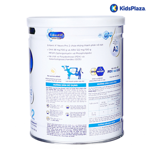 Sữa Enfamil A2 Neuropro 2 350g dành cho trẻ từ 6-12 tháng 2 Sữa Enfagrow A2 Neuropro 2 hộp 350g