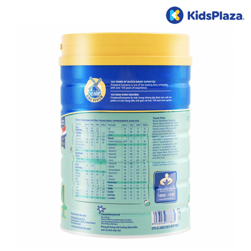 Sữa Friso Gold 4 850g cho bé 2-6 tuổi