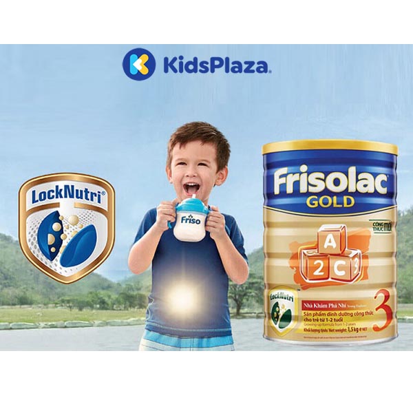 Sữa Frisolac Gold 3 1500g cho bé 1-2 tuổi 1 Sữa Frisolac Gold 3 1500g cho bé 1-2 tuổi