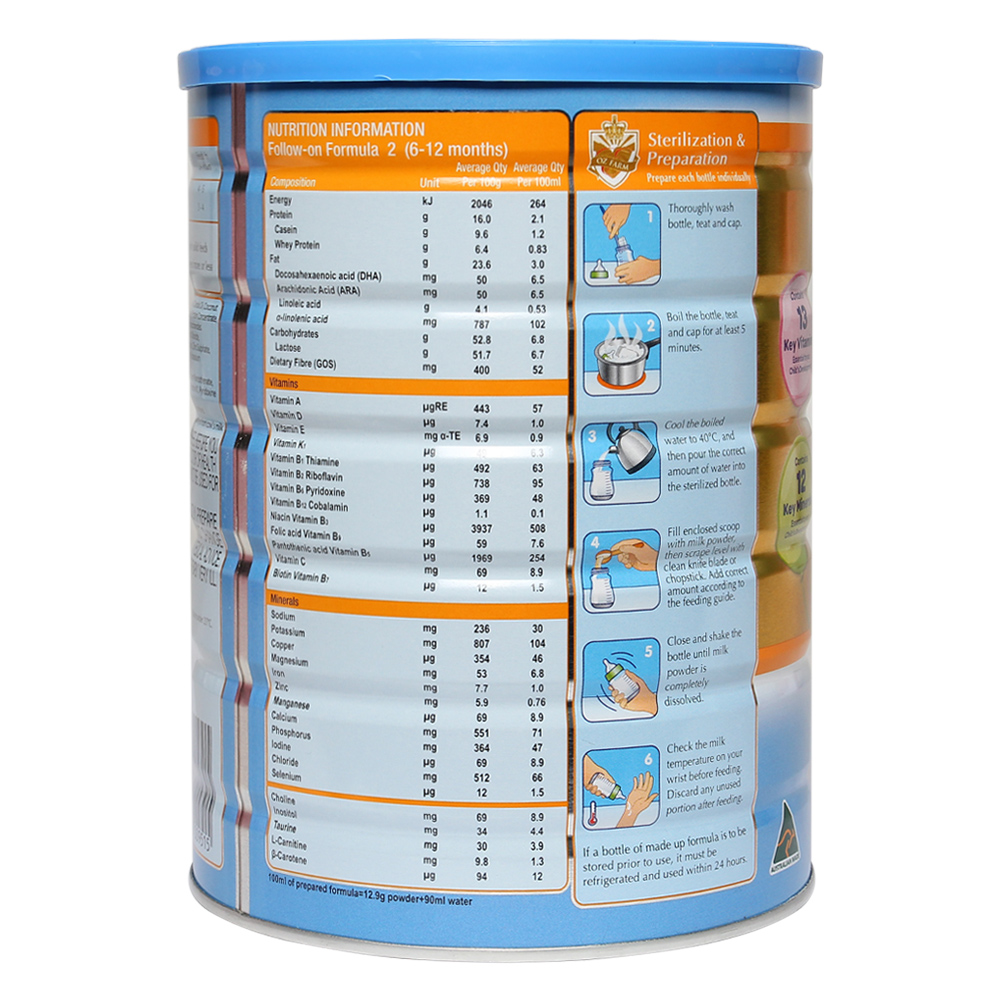 Sữa Oz Farm Gold Follow-on số 2 900g (6 - 12 tháng) 2 sua ozfarm so2 900g 2