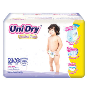 Tã Quần Unidry Premium size M60 miếng dành cho bé 6 đến 11kg