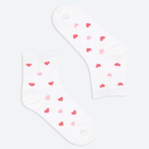 Tất bé gái cổ trung Onoff trái tim có size từ (5 - 7 tuổi)