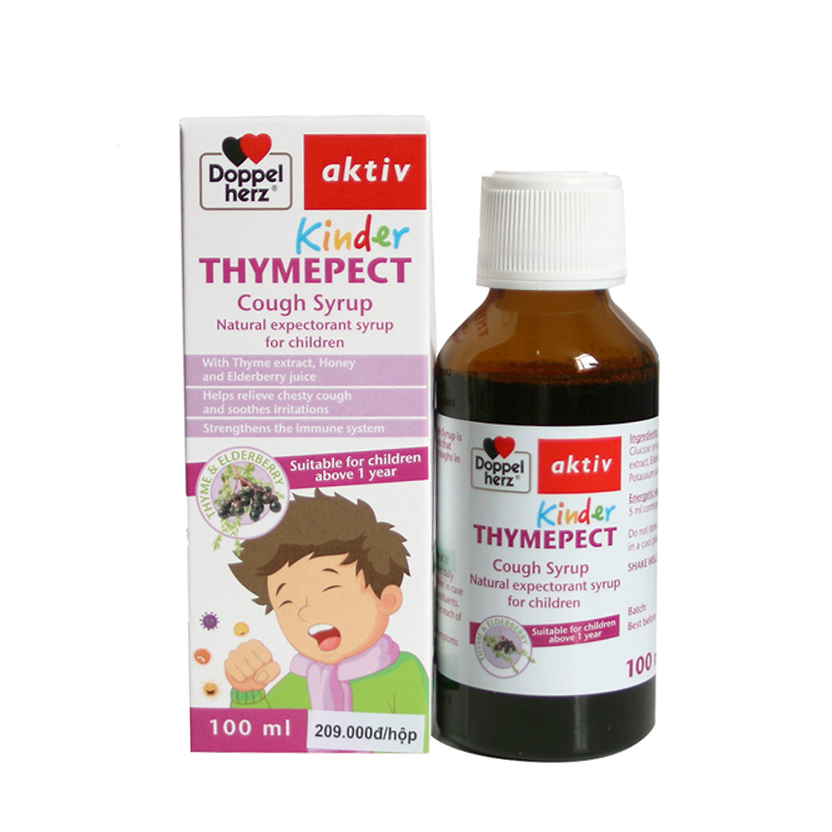 Siro trị ho Thymepect for kids 100ml nhập khẩu Đức 1 Siro trị ho Thymepect for kids