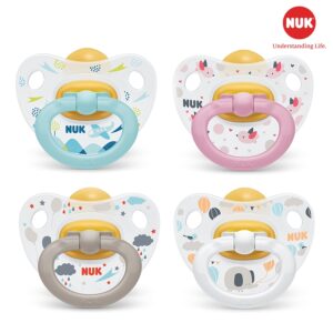 Bộ 2 ty ngậm cao su Nuk Happy Kids NU32216 (6 - 18 th&aacute;ng)