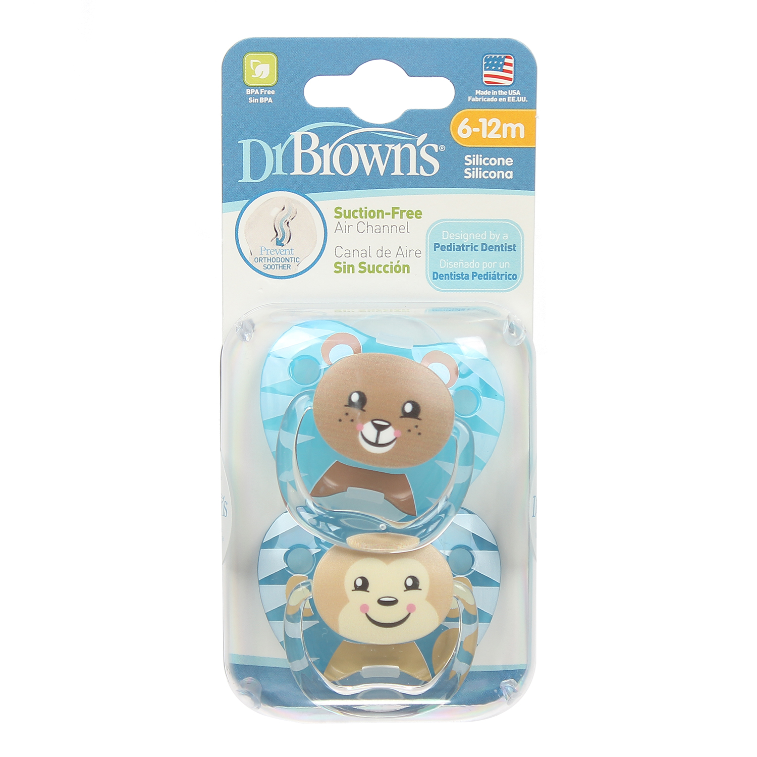 Ty ngậm Dr Brown's Prevent Level 2 cho bé 6M-12M 1 ty ngam dr brown s prevent level 2 pv22015 1