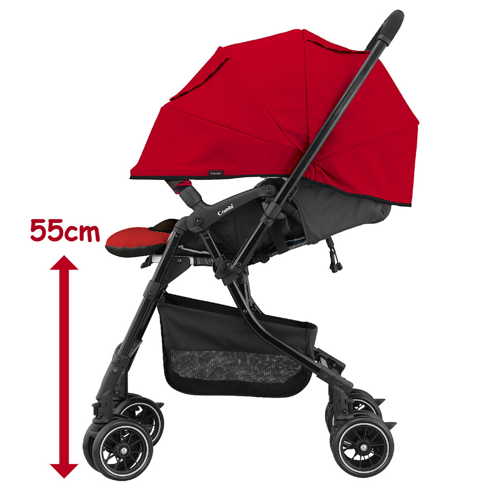 Xe đẩy Combi Mechacal Handy 4 bánh quay tự động (Xanh Denim) 3 xe day combi mechacal handy 4 banh quay tu dong xanh denim 15