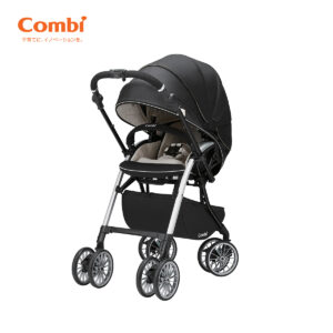 Xe đẩy Combi Umbretta Premium 4 bánh quay tự động (Màu Đen)