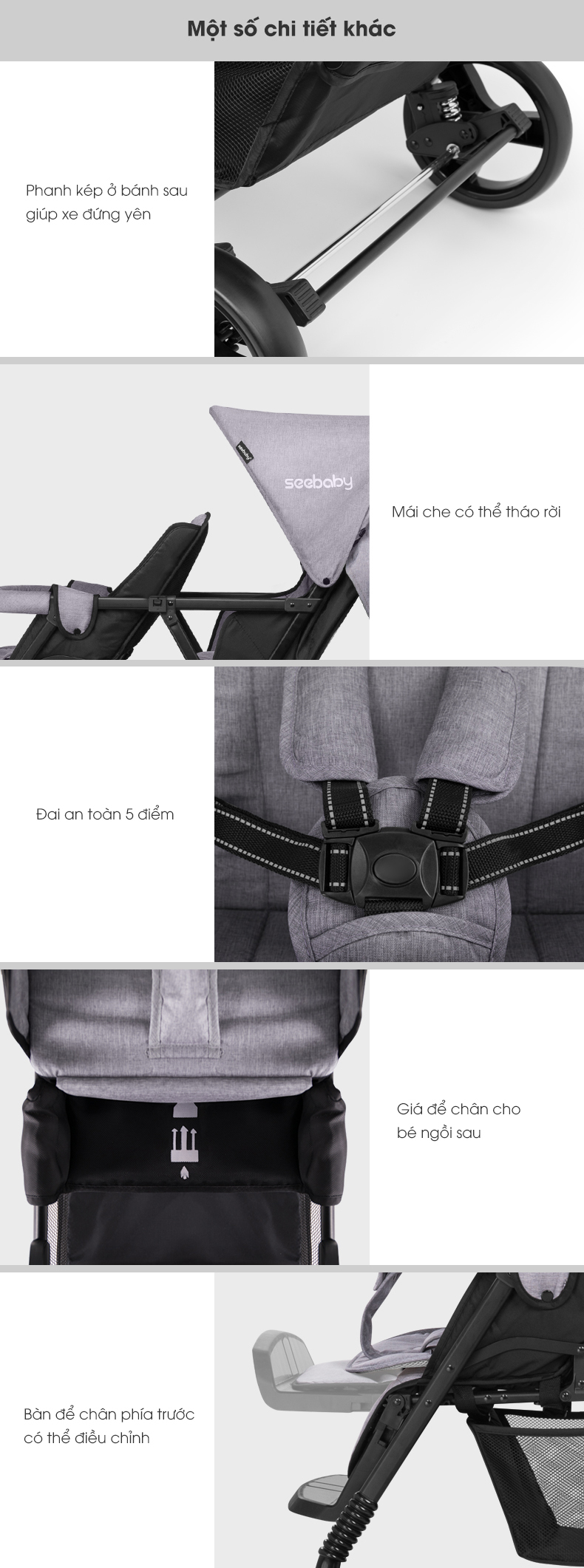 Xe đẩy đôi Seebaby T33 32 xe-day-doi-seebaby-t33-5