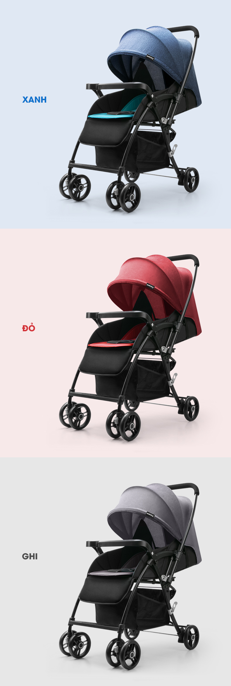 Xe đẩy Seebaby 2 chiều T08 38 seebaby-t08-1