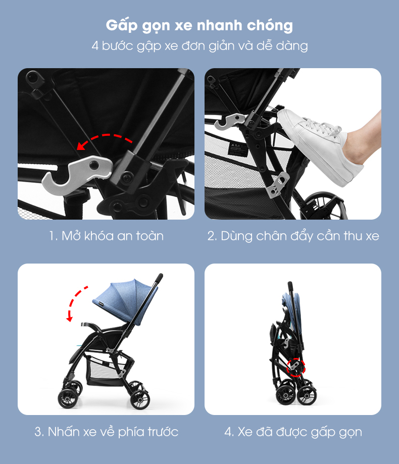 Xe đẩy Seebaby 2 chiều T08 53 seebaby-t08-13