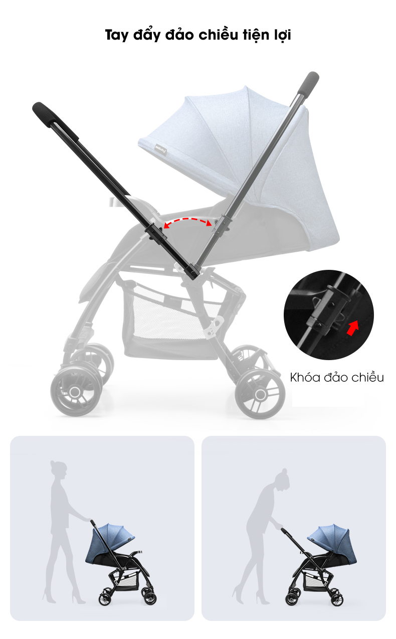 Xe đẩy Seebaby 2 chiều T08 40 seebaby-t08-3