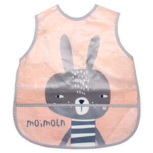 Yếm hứng nilon Moimoln thỏ hồng