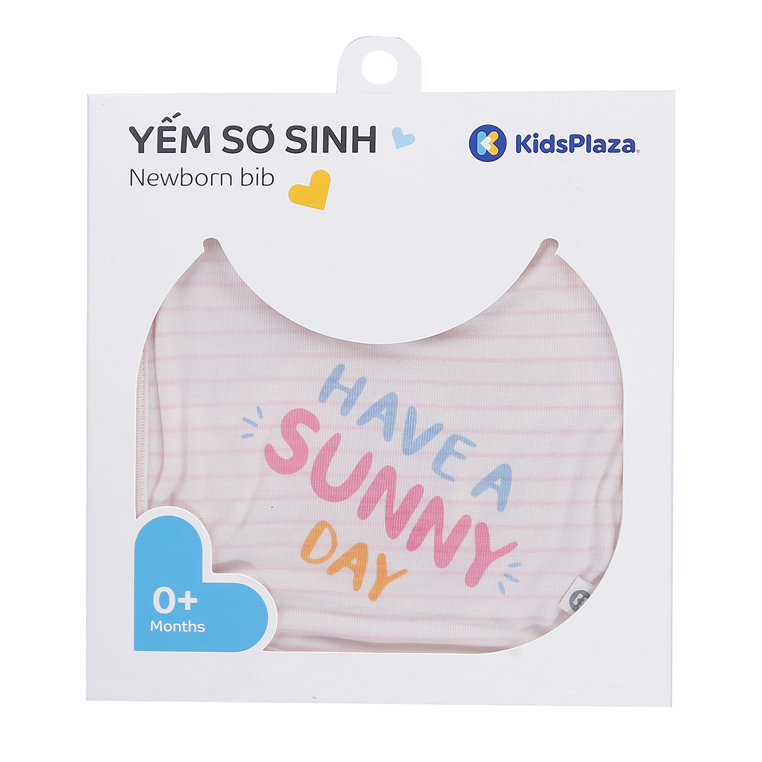 Yếm sơ sinh Otis bé gái kẻ ngang in chữ Sunny Day MBVT''S ND21H (Trắng Hồng) 3 yem so sinh otis be gai ke ngang in chu sunny day kidsplaza nd21h trang hong 4